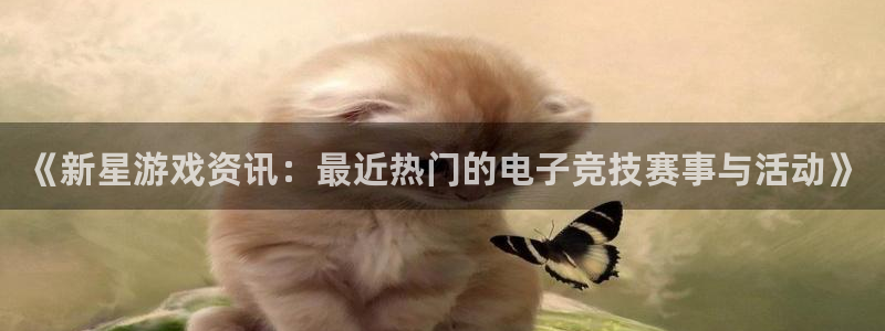 奇亿娱乐网页登录入口官网：《新星游戏资讯：最近热门的电子竞技